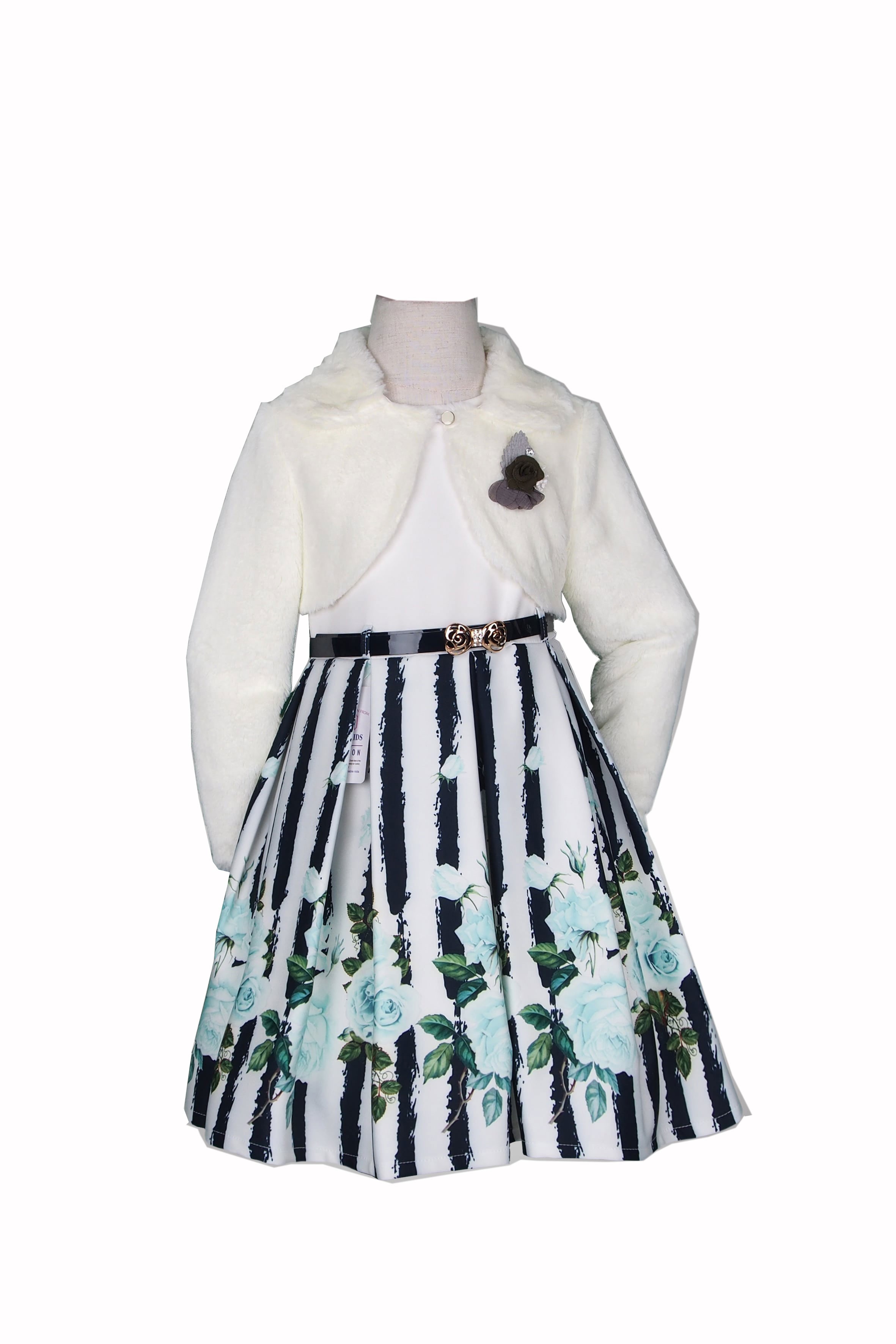 كت سارافون خز پنل گلدار